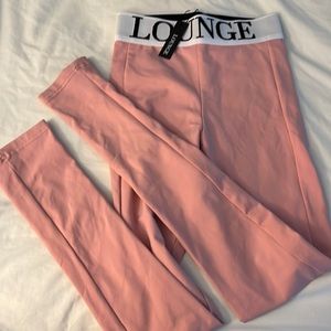 NEW bubblegum pink Lounge leggings XS
